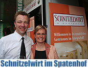 „Schnitzelwirt im Spatenhof“ in der Münchener Fußgängerzone eröffnete im April 2009 (Foto: MartiN Schmitz)
